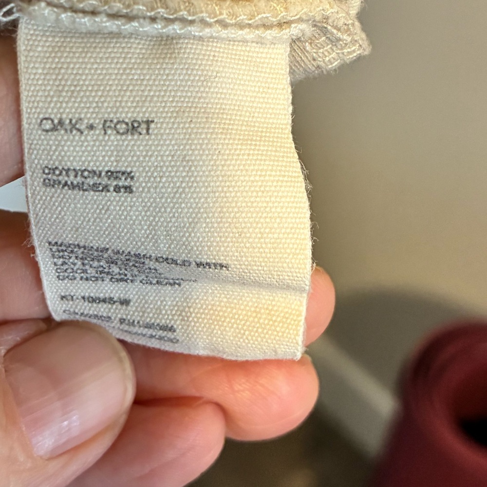OAK Refined Cropped Zip | S | Cream Beige - Picture 3 of 3